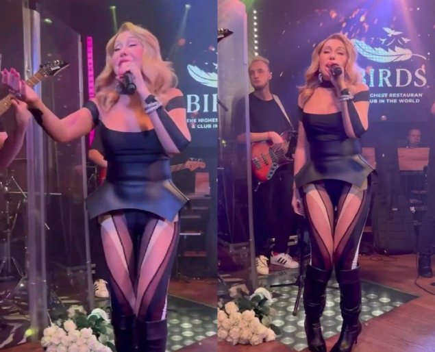 Любовь успенская в колготках