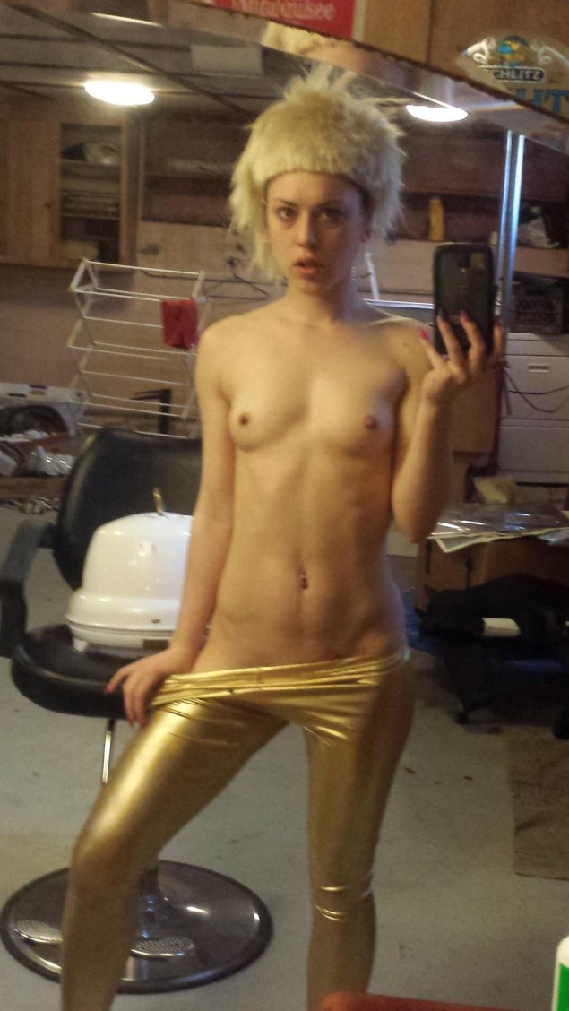 Золотистые легинсы