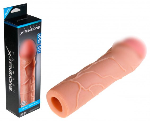 Pipedream вибронасадка с кольцом vibrating real feel 2 extension - 16 см.