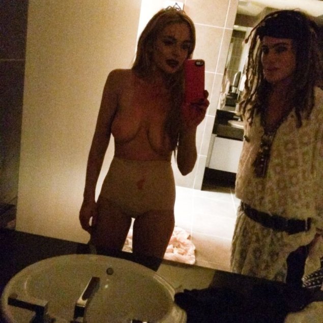 Линдси лохан сливы