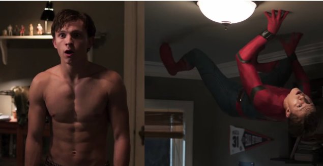 Том Холланд торс человек паук