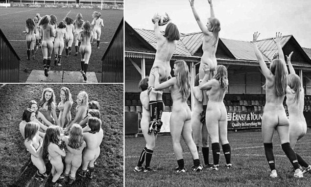 Голые британские регбистки