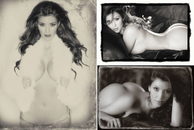 Ким кардашян голая грудь