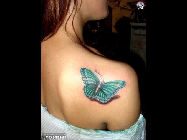 Тату с бабочками