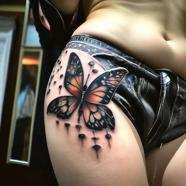 Тату бабочка значение для девушек