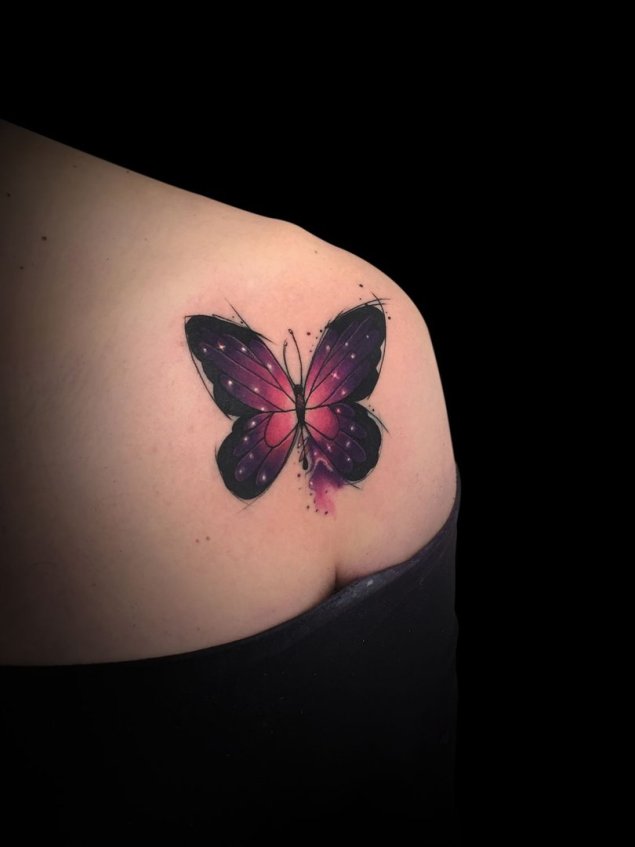 Тату с бабочками