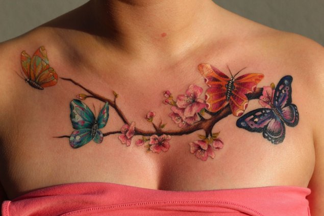 Татуировка бабочка