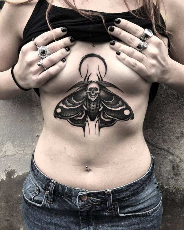 Мотылек татуировка