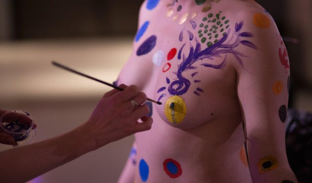 Фестиваль бодиарта голые