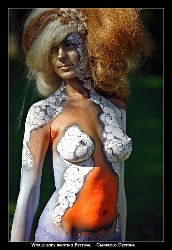 Детский бодиарт на голом теле