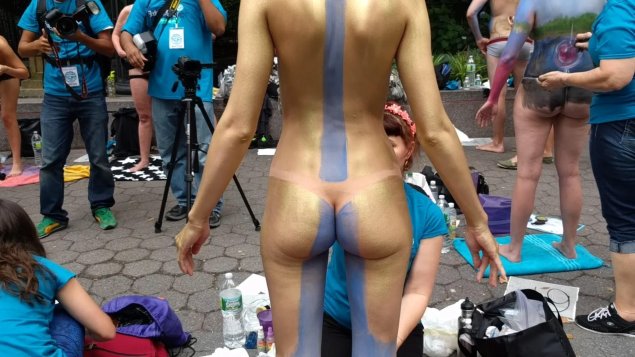 Amsterdam bodypainting day