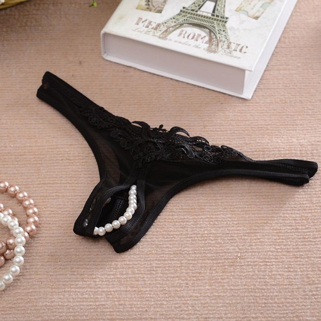 Женские трусики с жемчугом