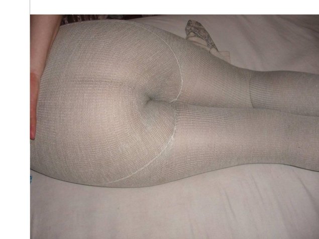 В хб колготках