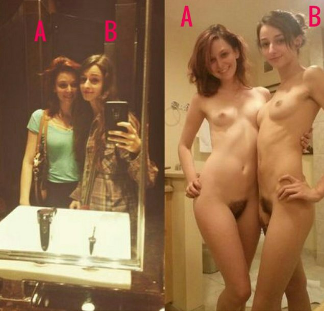 Разделась перед зеркалом