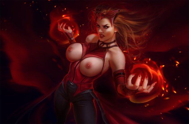 Scarlet witch большие сиськи