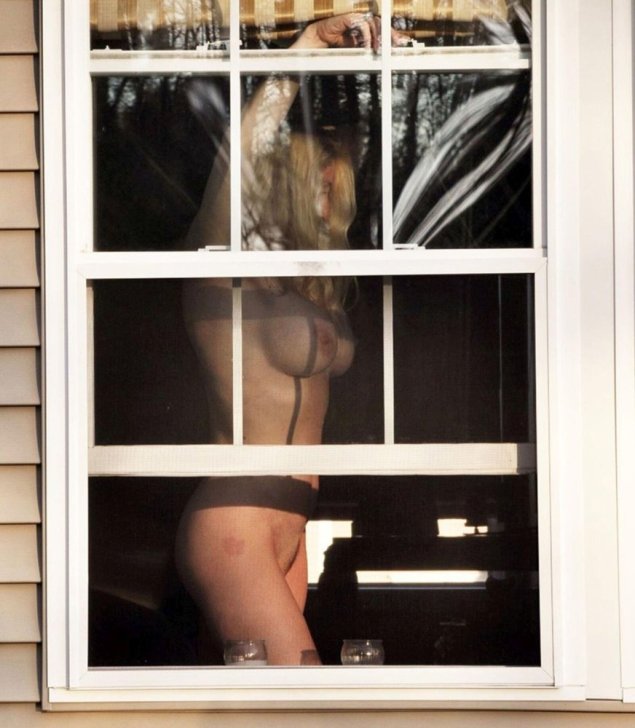Through window