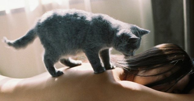 Женщина с котом