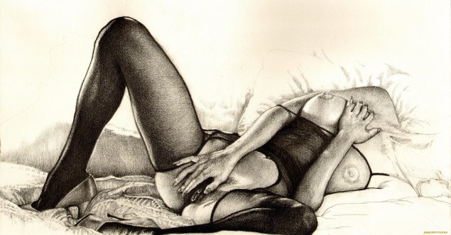 Эротические графические рисунки