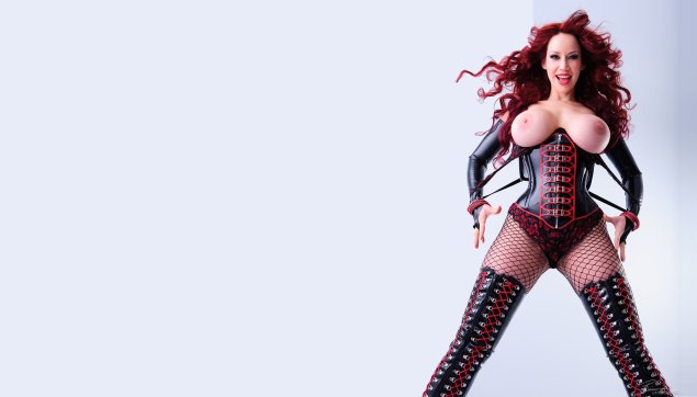 Bianca beauchamp красный корсет